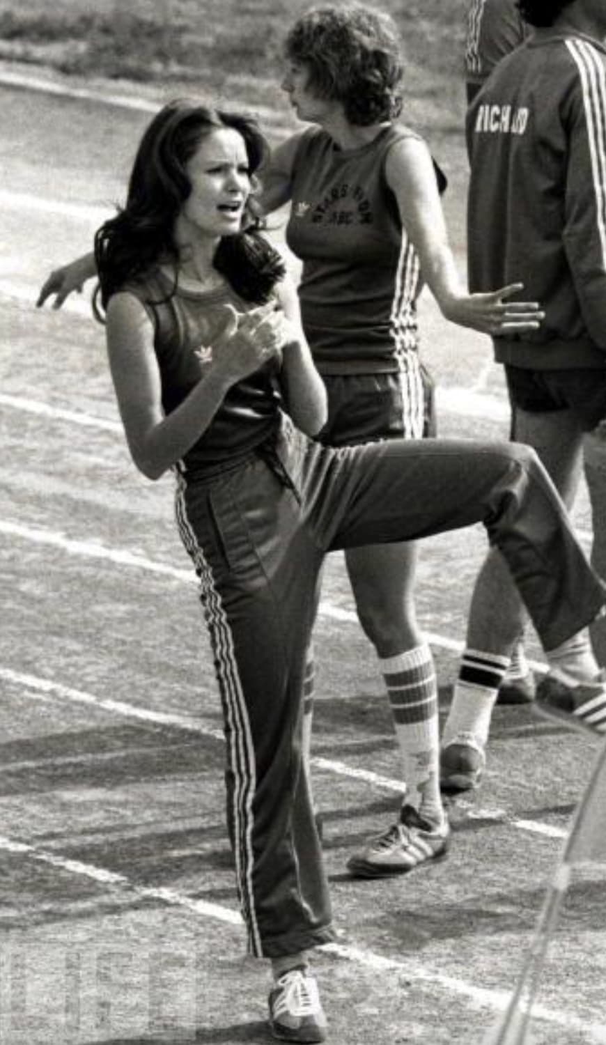 “Jacklyn Smith and Penny Marshall, Battle of the Network Stars, February 1977.”